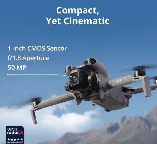 DJI Mini 5 Pro Fly More Combo DJI RC-N3 Vlog Camera Drone 4K/60fps HDR video