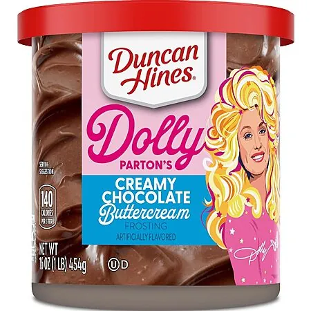 Select Accts: 16-Oz Duncan Hines Dolly Parton's Frosting (Chocolate Buttercream)