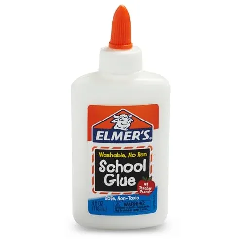 Elmer's Liquid School Glue, Washable, Safe and Nontoxic, 4oz, 1 Count