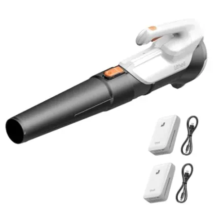 Litheli 2-Speed 350CFM Cordless Leaf Blower w/ Two Batteries, Charger