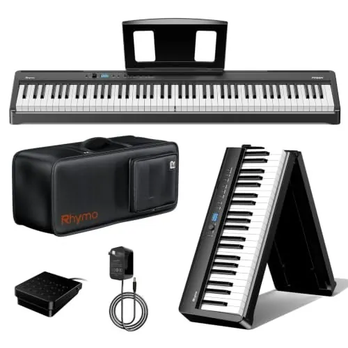 Rhymo Folding 88-Key Weighted Hammer Action Digital Piano