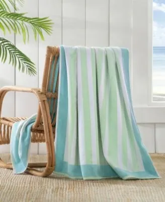 The Beach House Frame Stripe Cotton Beach Towel