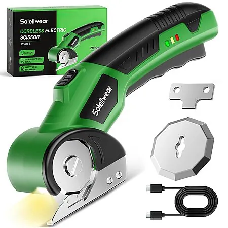 Soleilwear 4V Rechargeable Cordless Cardboard Cutter Scissors