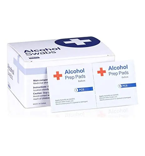 Alcohol Prep Pads 100-Count 6x6cm