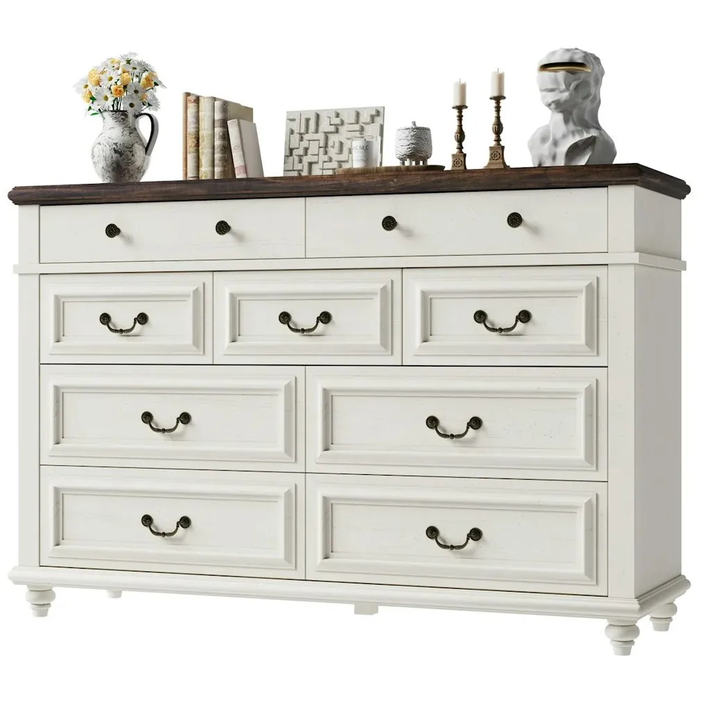 Alcott Hill Eilam Solid & Manufactured Wood 9-Drawer Dresser
