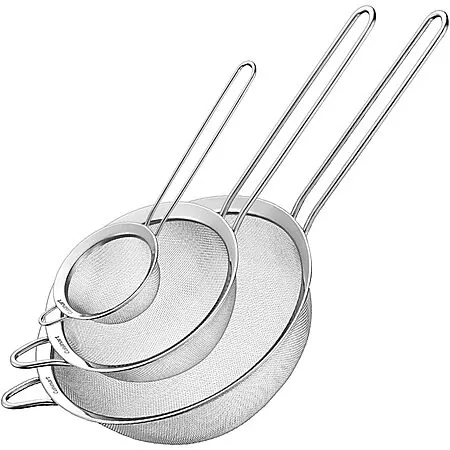 3-Pc Cuisinart Stainless Steel Mesh Strainers Set