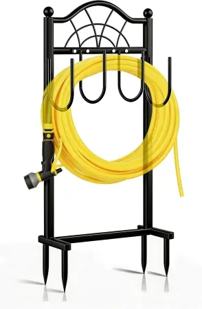 Shomextol Freestanding Garden Hose Holder w/ 4 Spikes