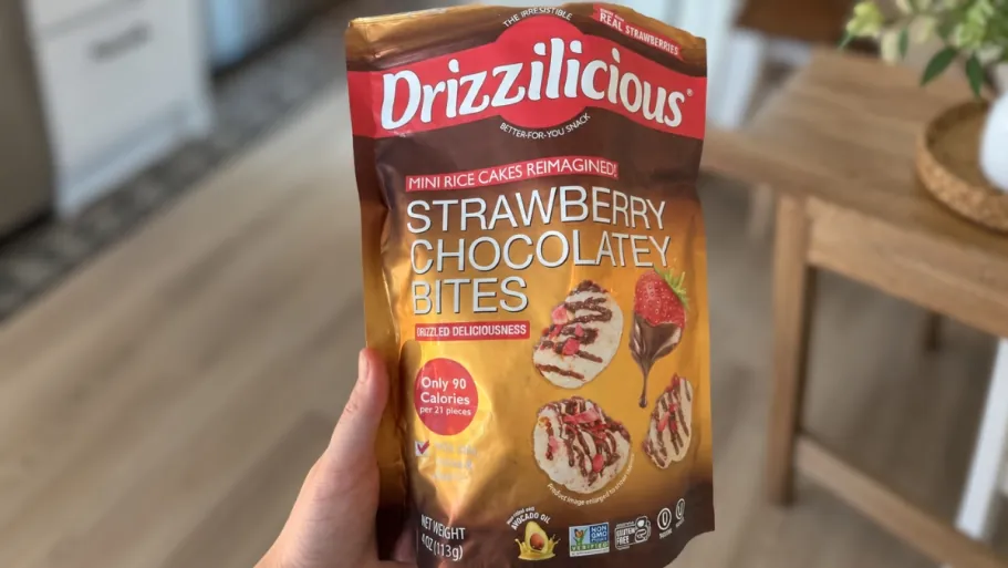 Drizzilicious Strawberry Chocolatecy Bites Mini Rice Cakes 4oz.
