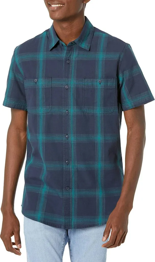 Amazon Essentials Men's Regular-Fit Chambray Shirt for from $8.58 + free shipping w/ Prime