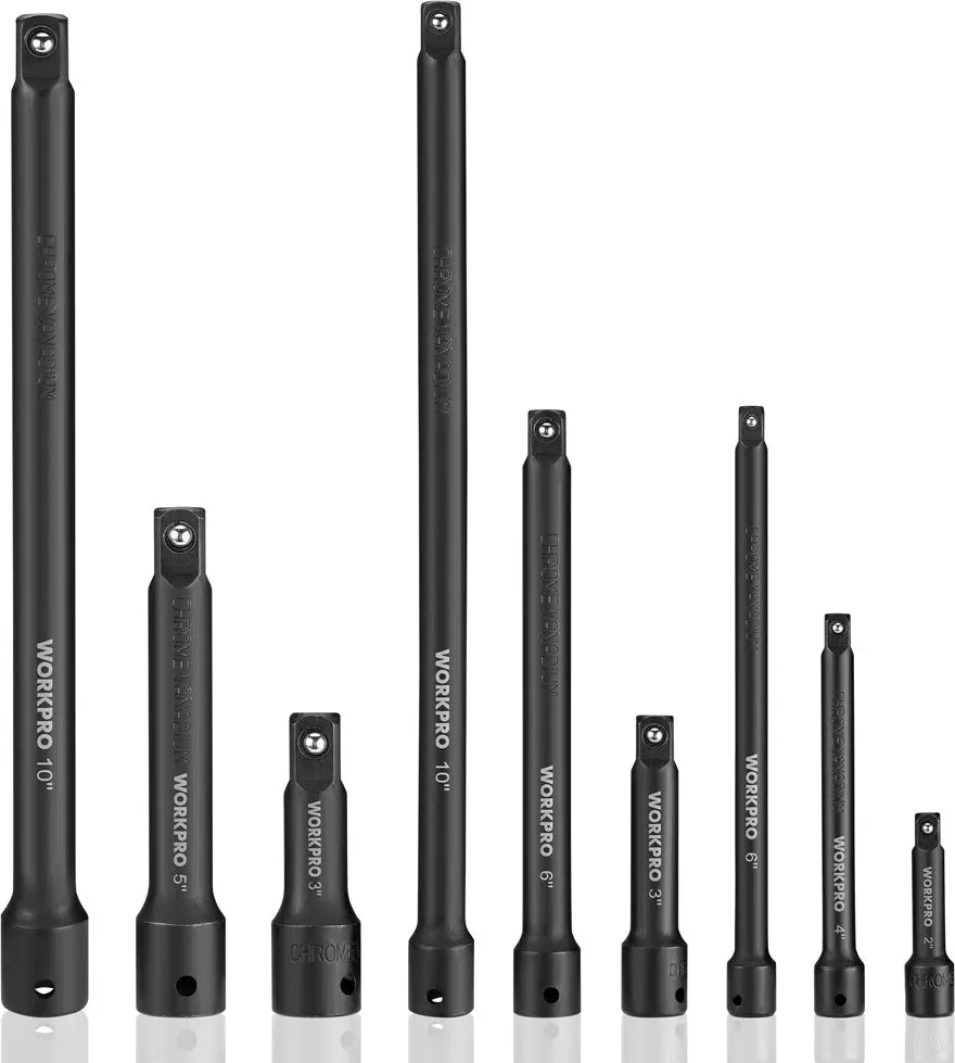WorkPro 9-Piece Impact Socket Driver Extension Bar Set