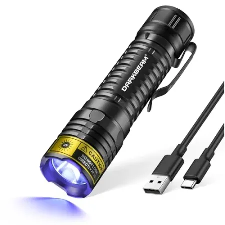 DARKBEAM UV Black Light Rechargable 395nm LED Flashlight