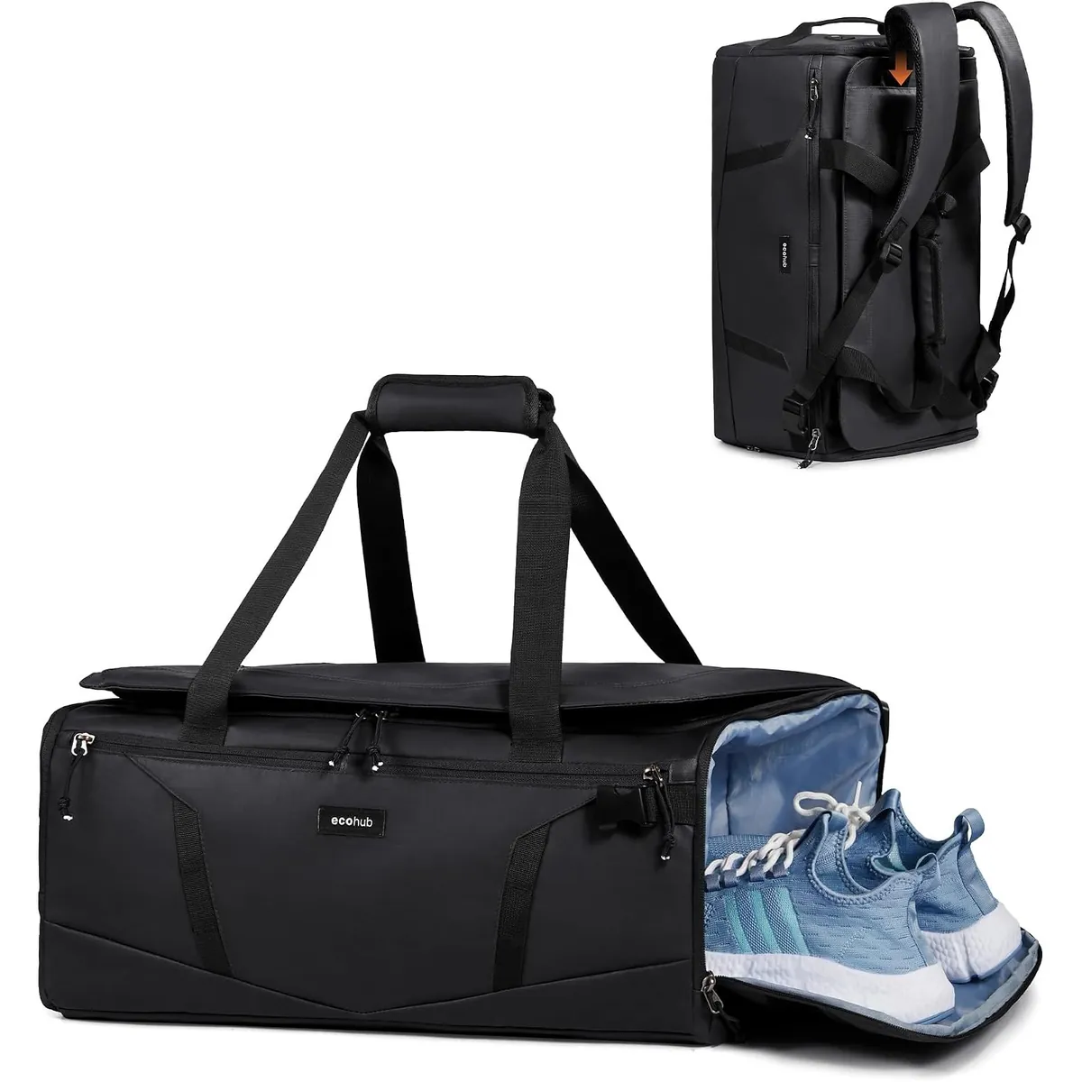 Ecohub 40L Water-Resistant Duffle Backpack
