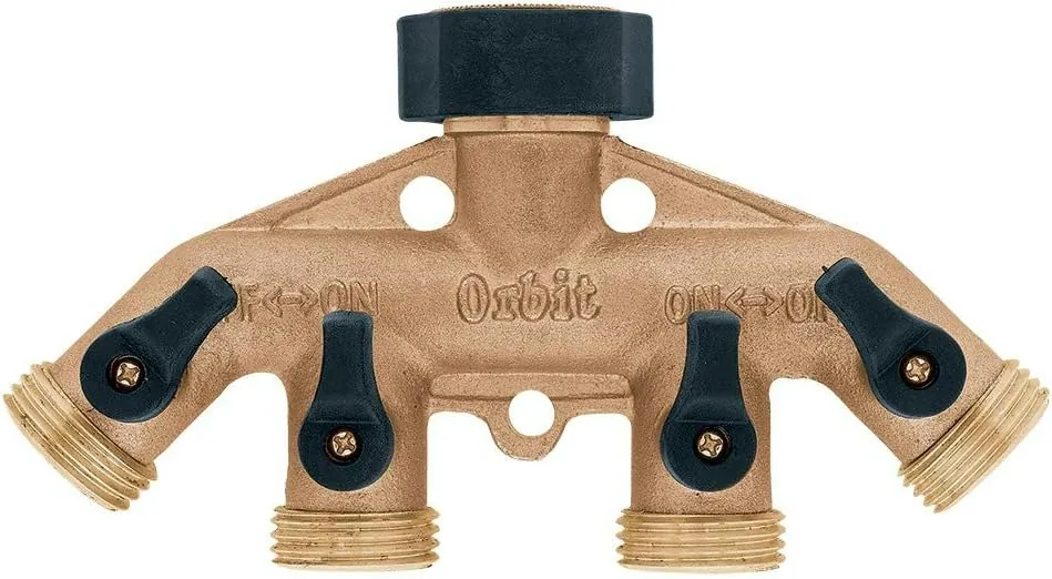 Orbit Brass Hose Faucet Manifold