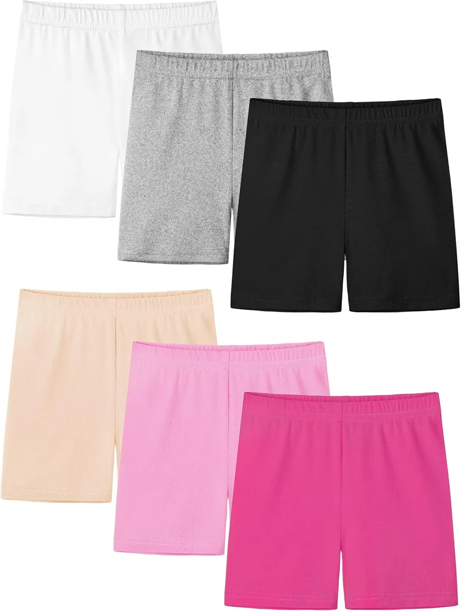 Girls Bike Shorts 6-Pack