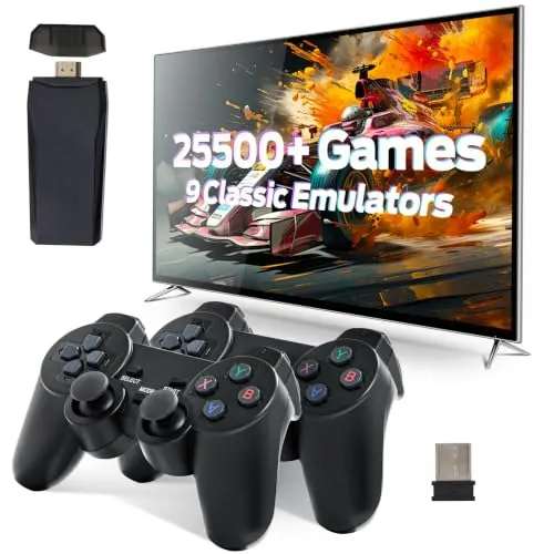 Retro Game Console 25,500+ Game Plug and Play System