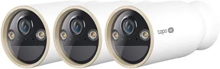 3-Pack Tapo 4K Ultra HD Outdoor Battery Security Camera