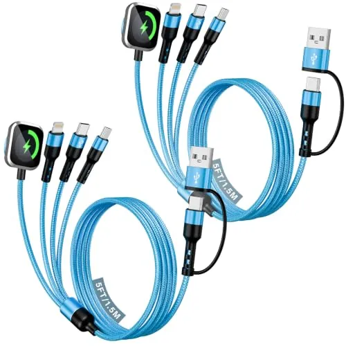 Dual USB C Multi Charging Cable