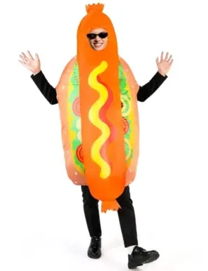 Wabolay Inflatable Hot Dog Adult Halloween Costume