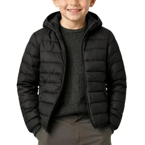 Kids Hooded Puffer Jacket Ages 3-8