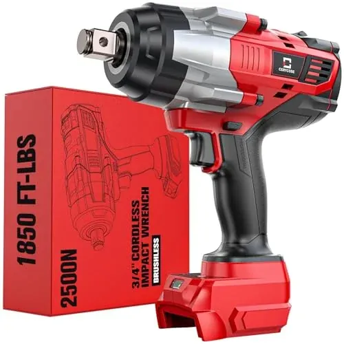 Cerycose 3/4-Inch 1850 Ft-Lb Cordless Impact Wrench