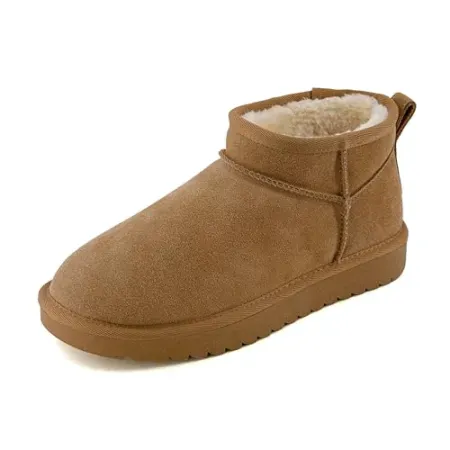 CUSHIONAIRE Hip 2 Women's Genuine Suede Mini Ankle Boots