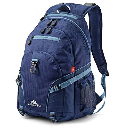 High Sierra Loop 33L Daypack Backpack w/ Tablet Sleeve (True Navy/Graphite Blue)