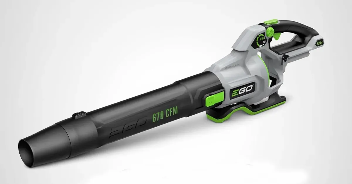 EGO Power+ 56V 670 CFM Cordless Electric Leaf Blower with a 4.0Ah battery