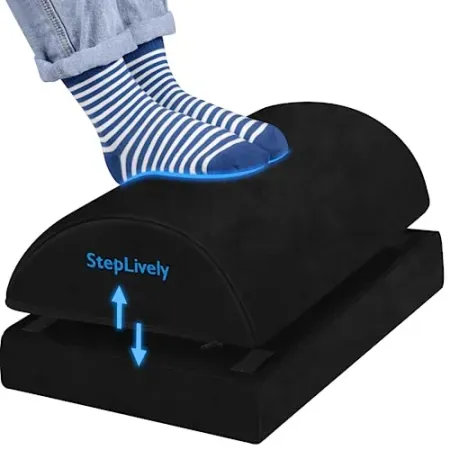 StepLively 2-Height Under Desk Foot Rest