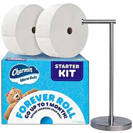 Charmin Toilet Paper Forever Roll Starter Kit + 3 Refills + $15 Target eGC