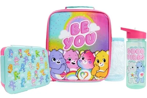 Trend Care Bears 3 Piece Lunch Bag Set