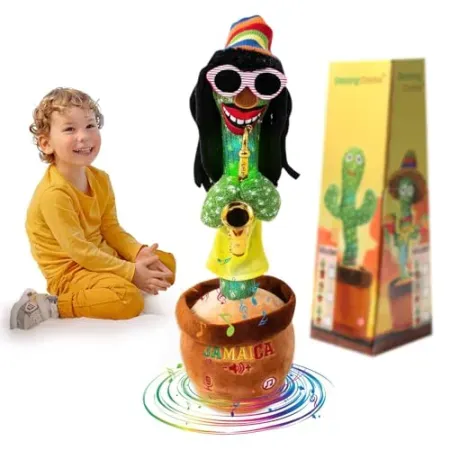 MIAODAM Dancing Cactus Talking Plush Toy