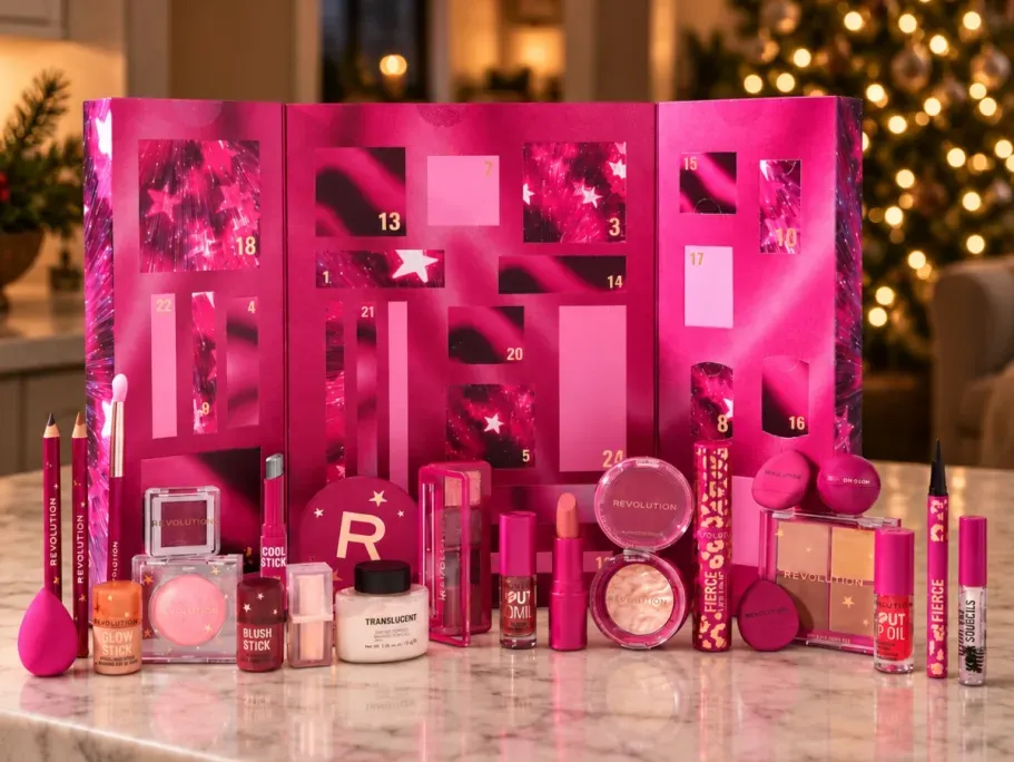 Revolution Beauty 24-Piece Makeup Advent Calendar Beauty Gift Set