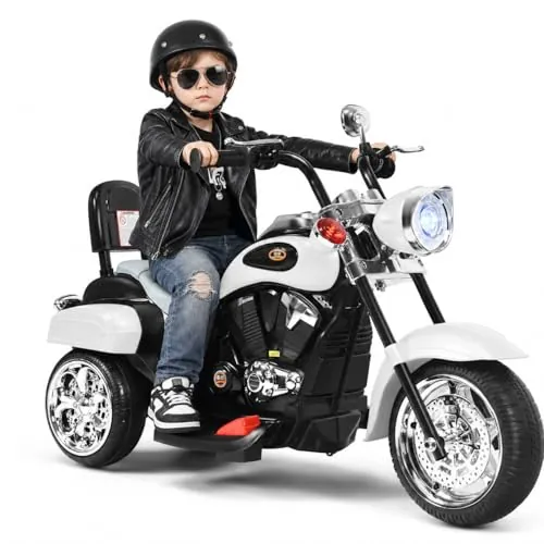 HONEY JOY Kids Motorcycle 6V Battery Powered Chopper Motorbike Ride-On Toy