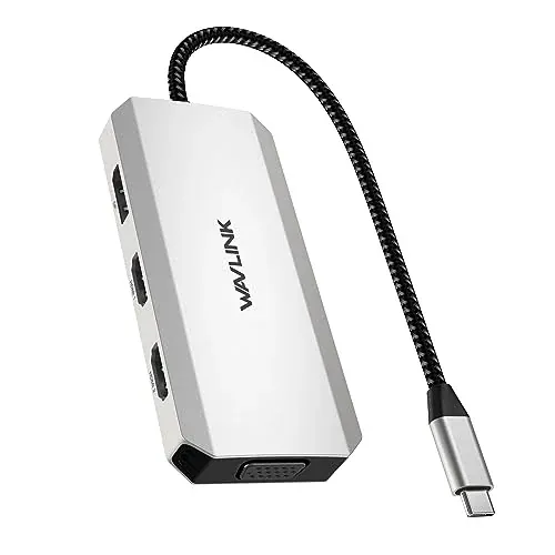 WAVLINK USB-C Quad Display Docking Station + 3 Port USB-A Hub
