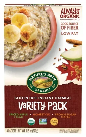 48 Packets Nature's Path Organic Gluten-Free Oatmeal