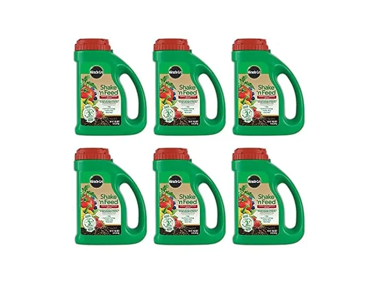 Miracle-Gro Shake 'N Feed Tomato, Fruit & Vegetable Plant Food 4.5 lb, 6-Pack