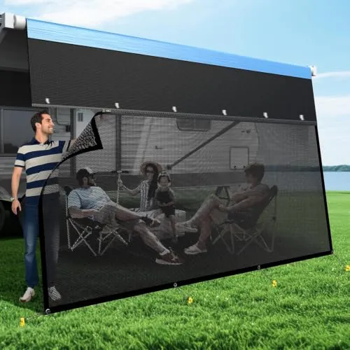 RV Awning Sun Shade Screen 9'x12'3''