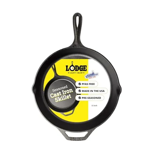 Lodge Seasoned Cast Iron Skillet 12"
