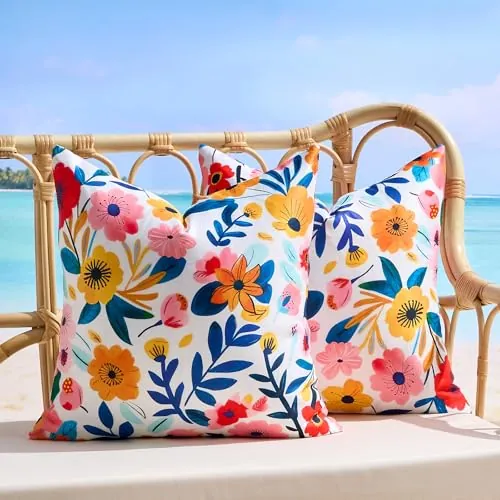 Outdoor Throw Pillow Covers 20x20" Set of 2