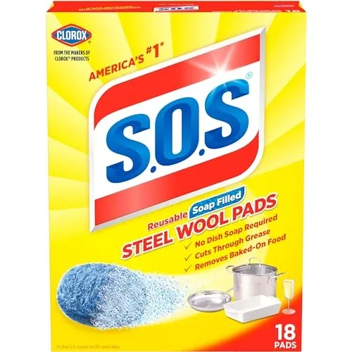 S.O.S. Steel Wool Soap Pads 18 Count