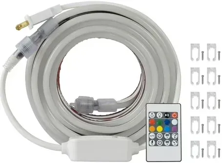 Better Homes & Gardens 32' 800-Light Plug-In RGB Outdoor Neon Strip Lights