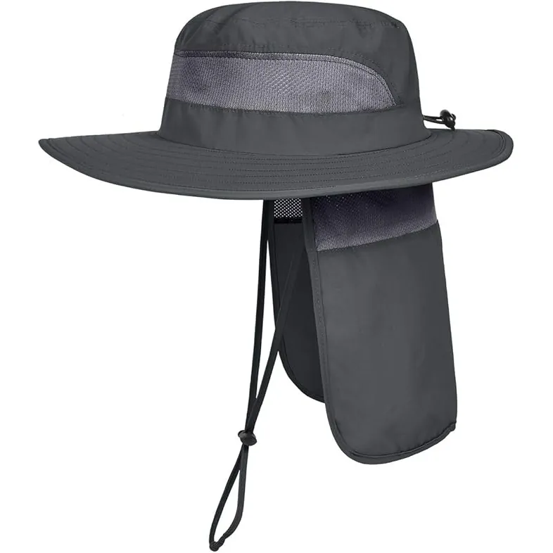 UPF 50+ Sun Protection Safari Cap Hat by LCZTN
