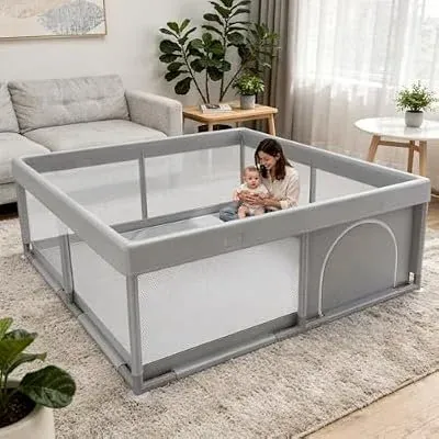 50x50" Playpen in Light Grey