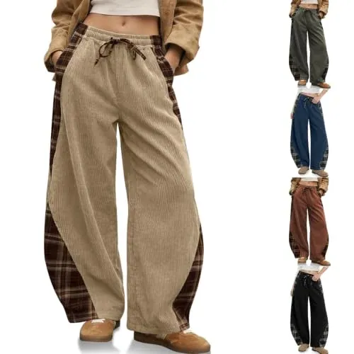 Corduroy Barrel Pants