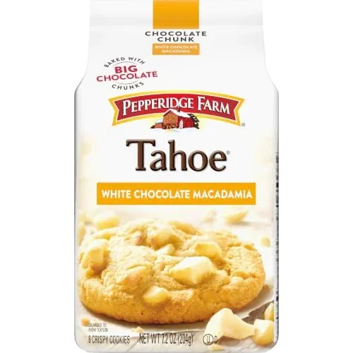 Pepperidge Farm Tahoe Crispy White Chocolate Macadamia Nut Cookies 7.2 oz Bag