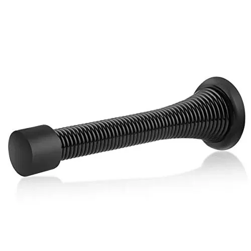HOMOTEK 30 Pack Black Spring Door Stops, 3-1/8"