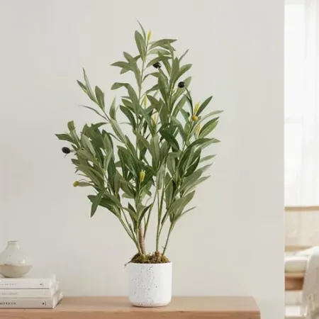 MilleLoom Artificial Olive Plant in Pot