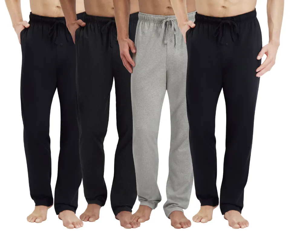 Hanes Men's Knit Sleep Pants 4-Pack (L only)