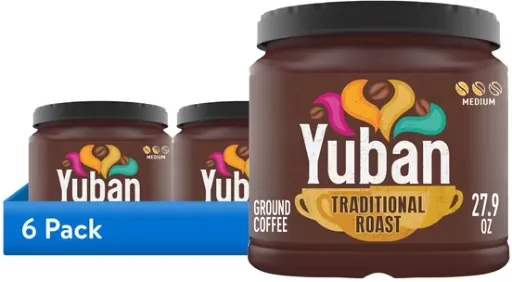 Yuban Ground Coffee Traditional Roast Medium 6-Pack 27.9 oz