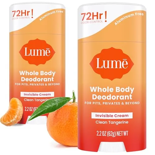 Lume Whole Body Deodorant - Cream Stick - 2.2 oz, 2 pk